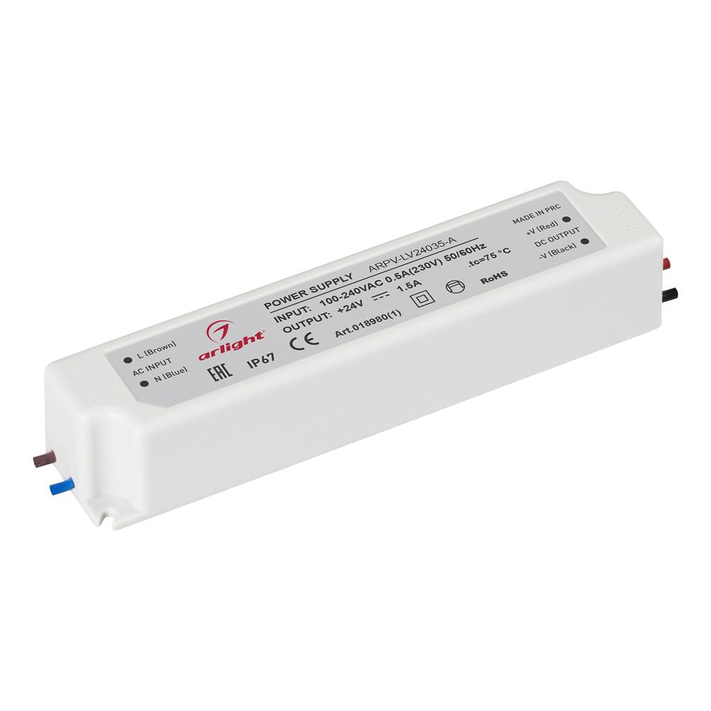 Блок питания Arlight ARPV-LV24035-A (24V, 1.5A, 35W)
