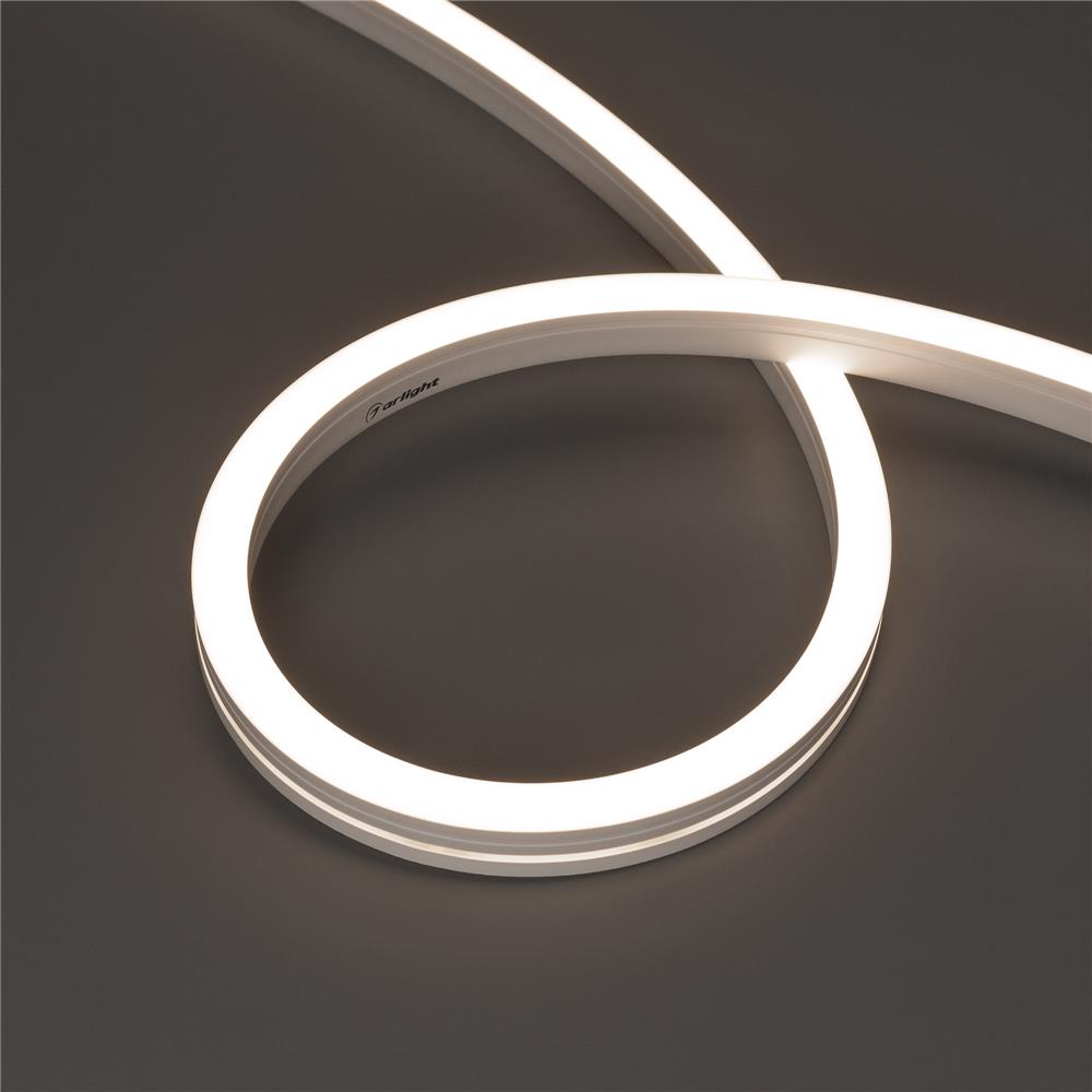 Светодиодная лента герметичная Arlight MOONLIGHT-SIDE-A140-12x17mm 24V Day4000 (9.6 W/m, IP67, 5m, wire x2)