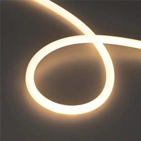 Светодиодная лента герметичная Arlight MOONLIGHT-TOP-M560-D13mm 24V Warm3000 360deg (8.6 W/m, IP65, 5m, wire x1)