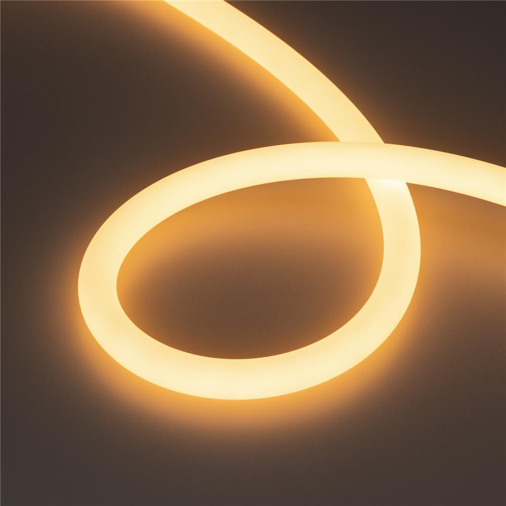 Светодиодная лента герметичная Arlight MOONLIGHT-TOP-A336-D18mm 24V Warm2700 360deg (14.4 W/m, IP65, 2835, 5m, wire x1)