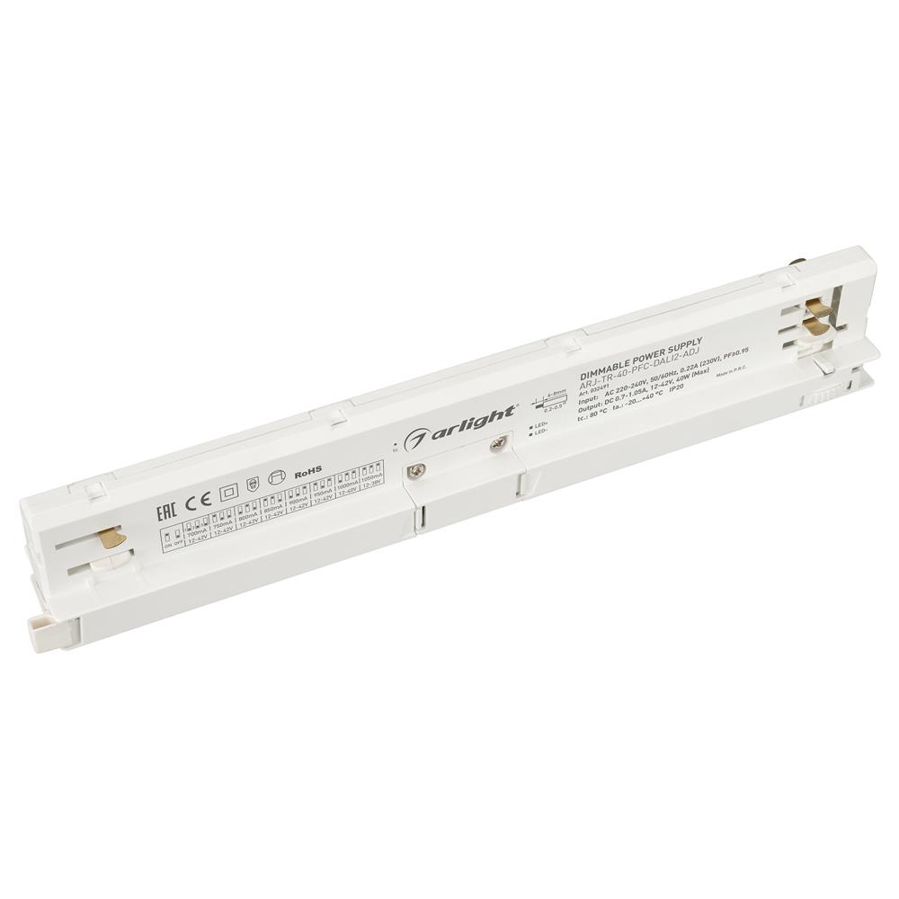 Блок питания для трековых систем Arlight ARJ-TR-40-PFC-DALI2-ADJ (40W, 700-1050mA)