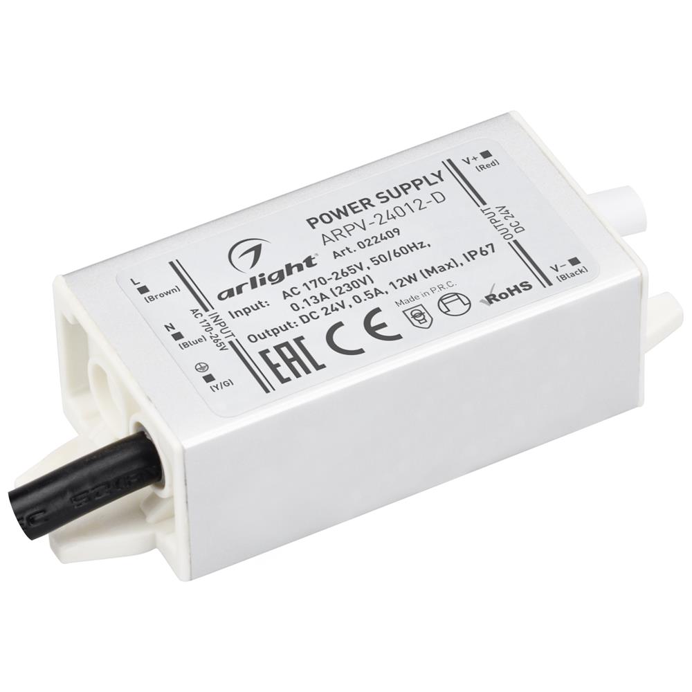 Блок питания Arlight ARPV-24012-D (24V, 0.5A, 12W)