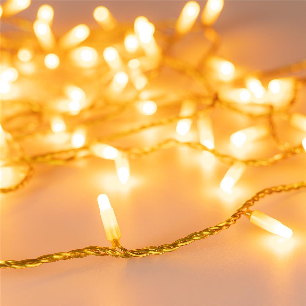 Светодиодная гирлянда Ardecoled ARD-STRING-CLASSIC-10000-YELLOW-100LED-MILK-STD Yellow (230V, 7W)