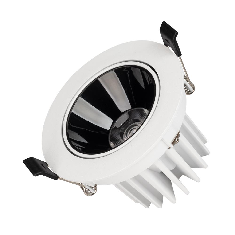 Светильник Arlight MS-FORECAST-BUILT-TURN-R102-12W Warm3000 (WH-BK, 32 deg, 230V)