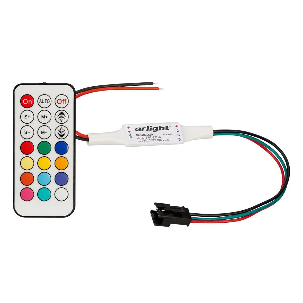 Контроллер Arlight CS-2015-RC-RF21B (1024pix, 5-24V, ПДУ 21кн)