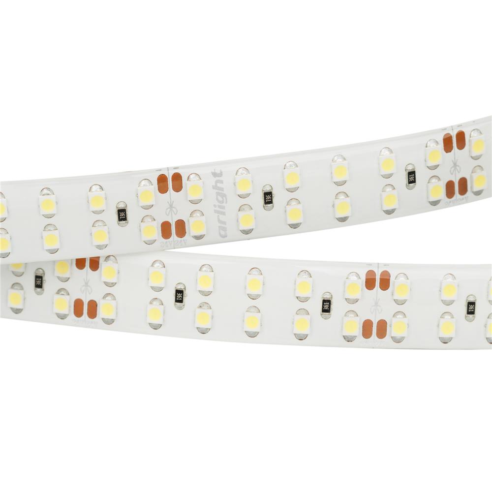 Светодиодная лента герметичная Arlight RTW-SE-A240-15mm 24V Warm3000 (19.2 W/m, IP65, 2835, 5m)