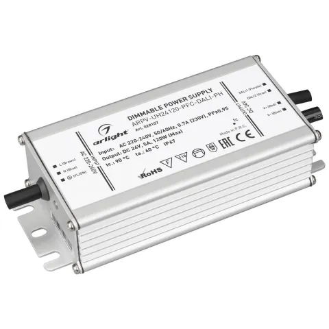 Блок питания Arlight ARPV-UH24120-PFC-DALI-PH (24V, 5.0A, 120W)