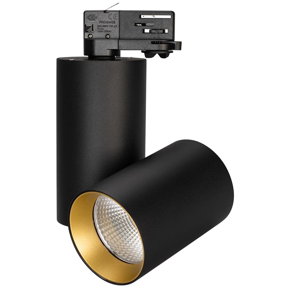 Светильник Arlight SP-POLO-TRACK-TURN-R85-15W Day4000 (BK-GD, 40 deg)