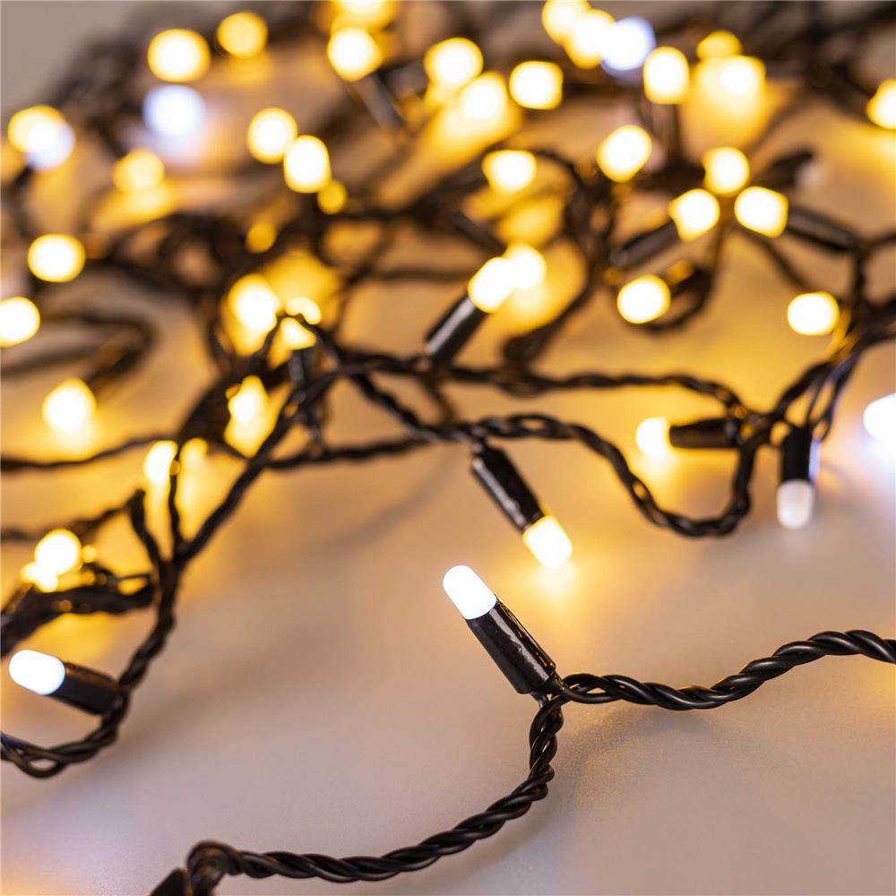 Светодиодная гирлянда Ardecoled ARD-STRING-CLASSIC-10000-BLACK-100LED-MILK-FLASH Warm (230V, 7W)