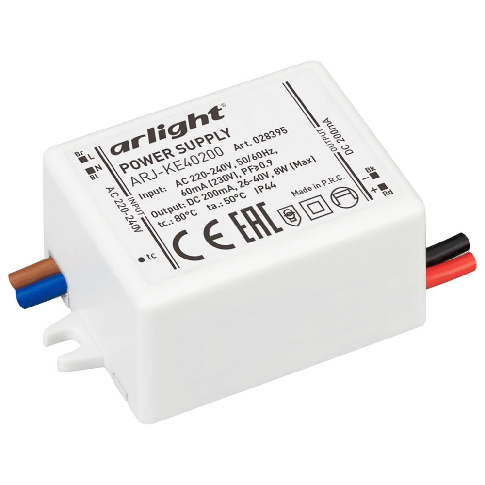 Блок питания Arlight ARJ-KE40200 (8W, 200mA, PFC)