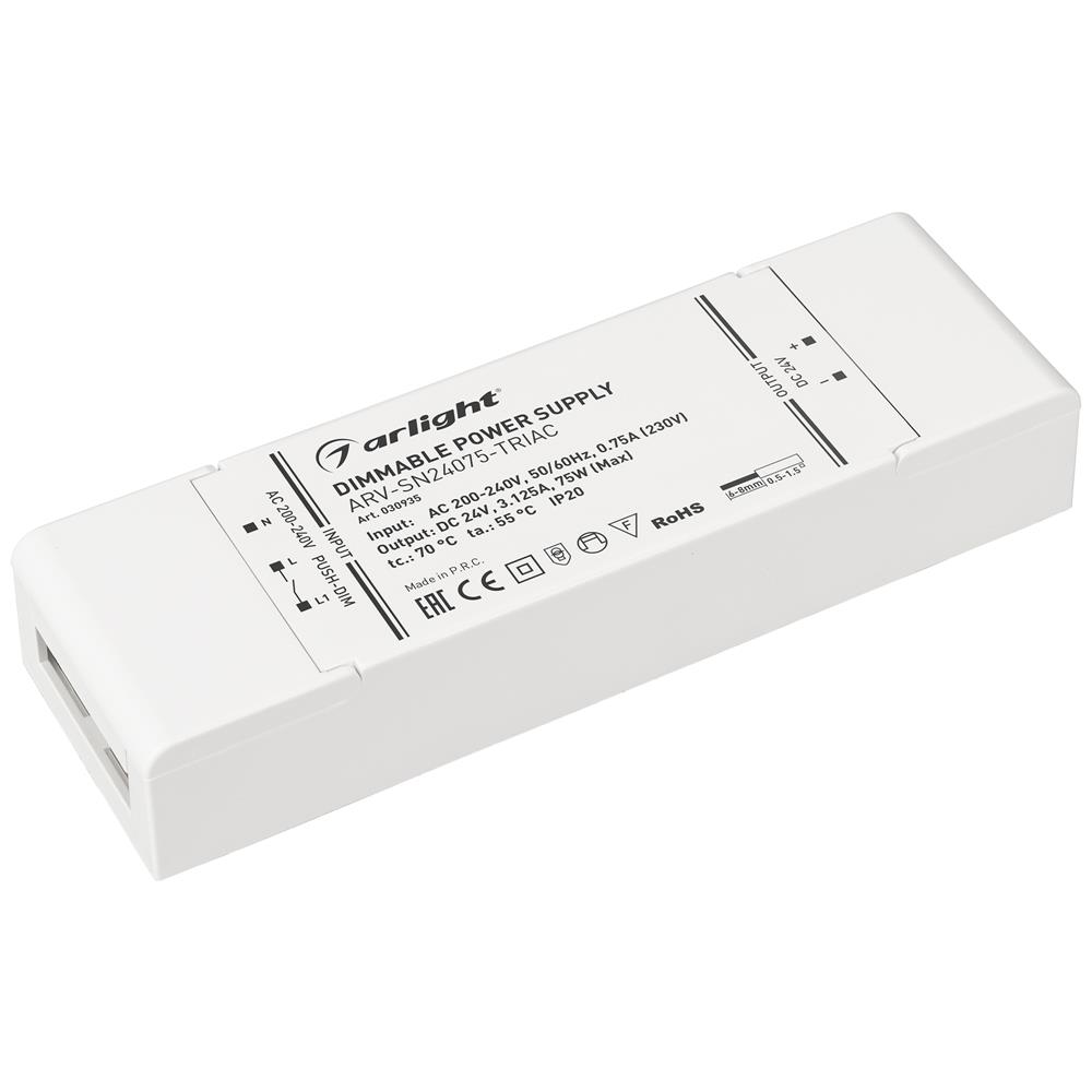 Блок питания Arlight ARV-SN24075-TRIAC (24V, 3.125A, 75W)