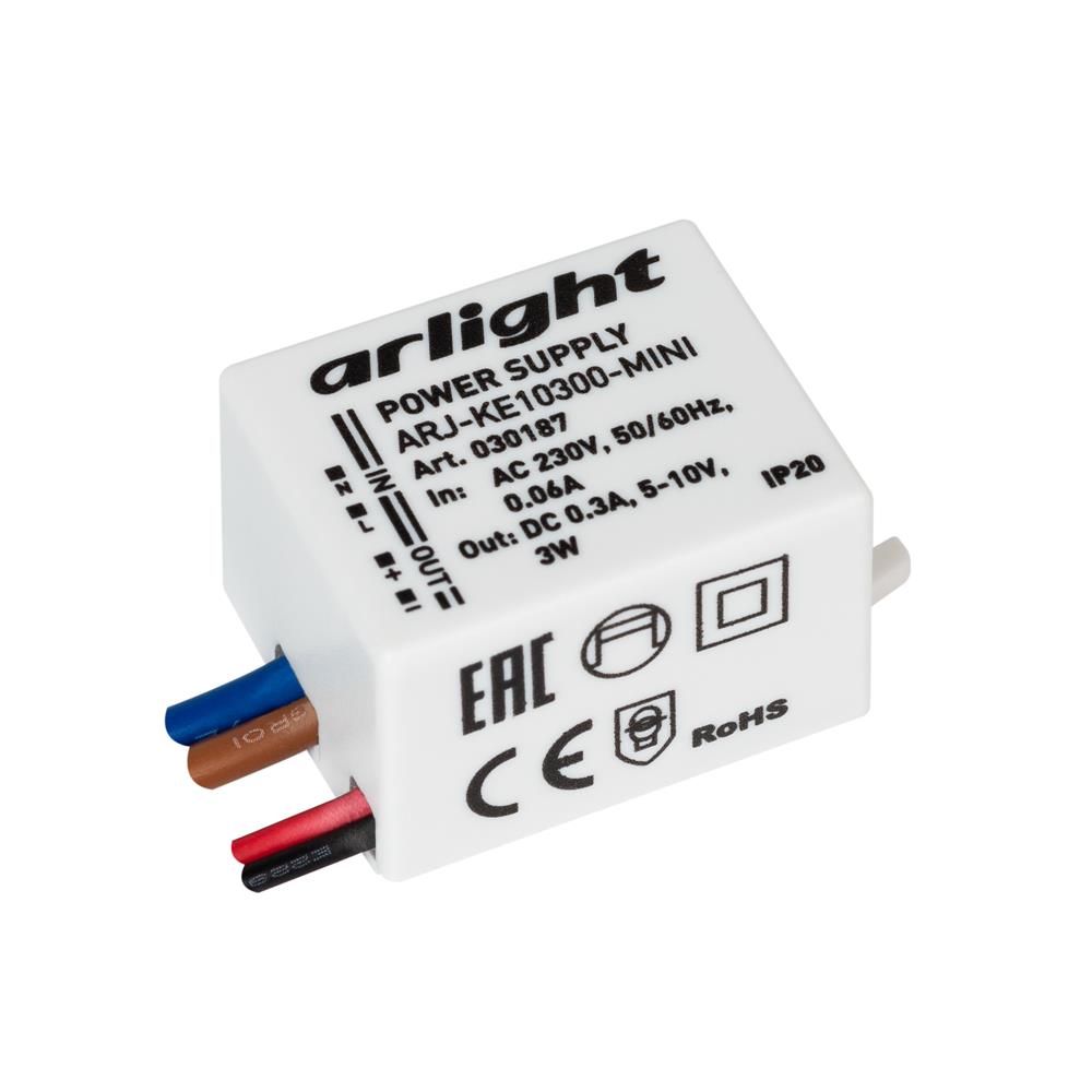Блок питания Arlight ARJ-KE10300-MINI (3W, 300mA)