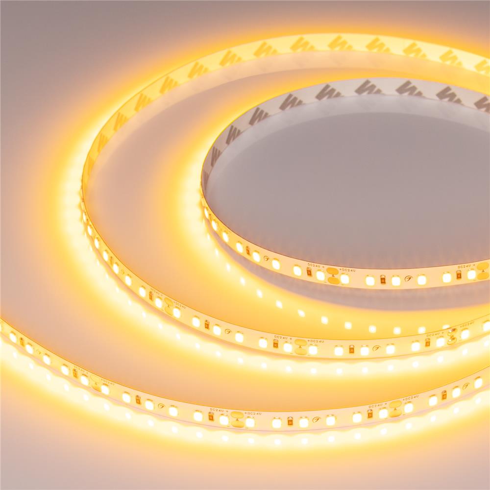 Светодиодная лента Arlight RT-A120-8mm 24V Gold (9.6 W/m, IP20, 2835, 5m)