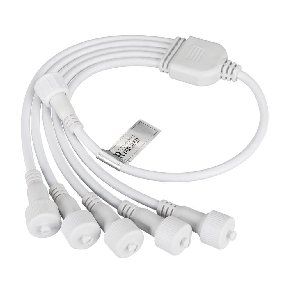 Коннектор питания Ardecoled ARD-CLASSIC-SYNC-RGB White (230V, 5 ports)