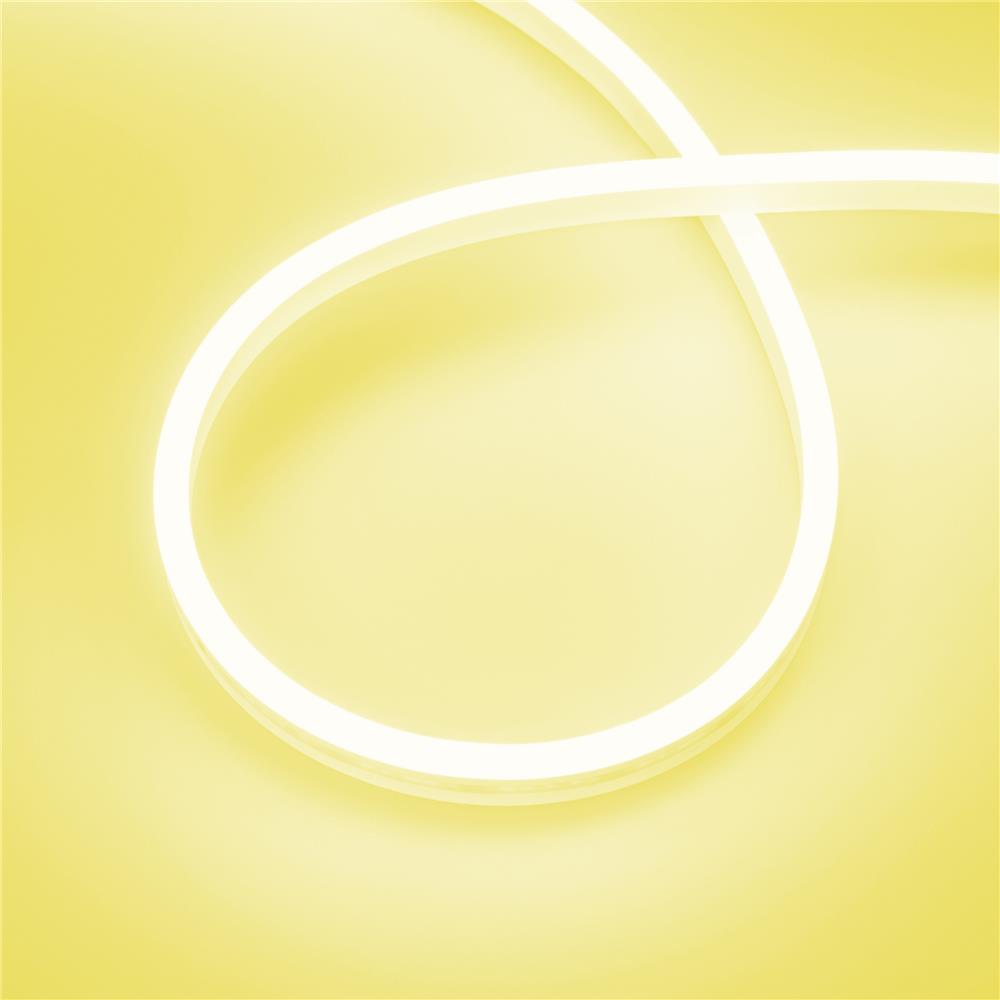 Светодиодная лента герметичная Arlight AURORA-PS-A120-12x6mm 24V Yellow (10 W/m, IP65, 2835, 5m)