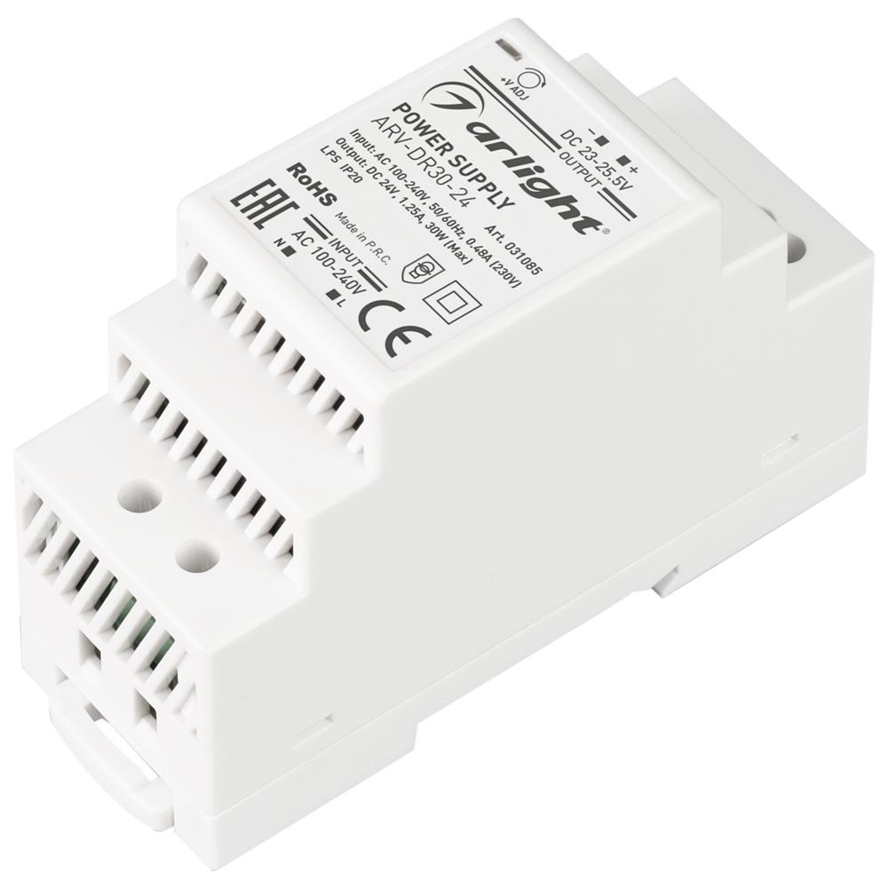 Блок питания Arlight ARV-DR30-24 (24V, 1.25A, 30W)