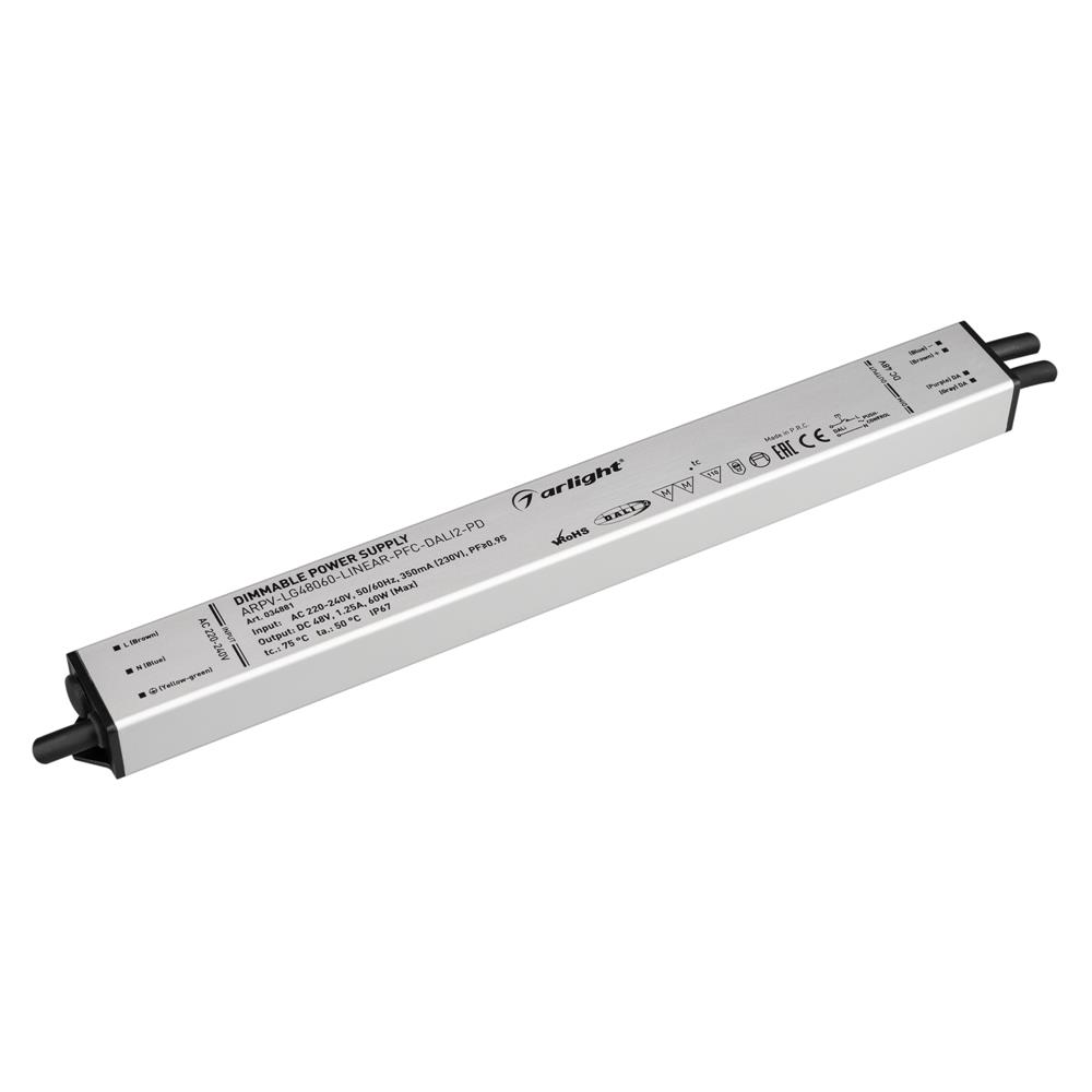 Блок питания Arlight ARPV-LG48060-LINEAR-PFC-DALI2-PD (48V, 1.25A, 60W)
