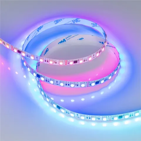 Светодиодная лента Arlight DMX-B72-10mm 24V RGB-PX6 (16 W/m, IP20, 5060, 5m)