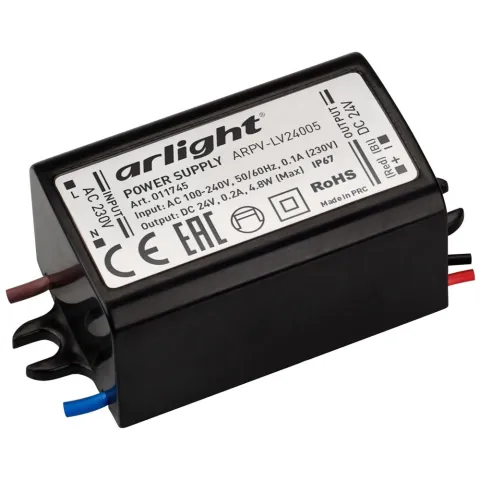 Блок питания Arlight ARPV-LV24005 (24V, 0.2A, 5W)