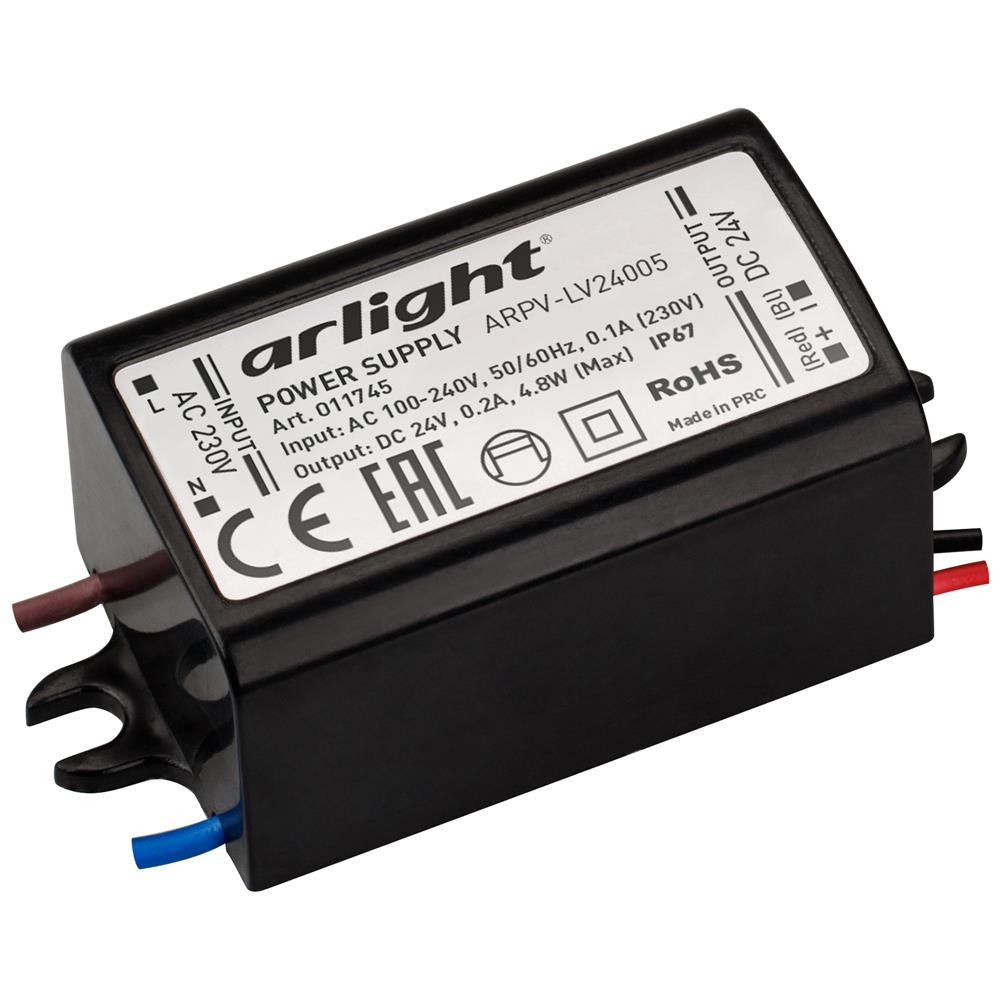 Блок питания Arlight ARPV-LV24005 (24V, 0.2A, 5W)