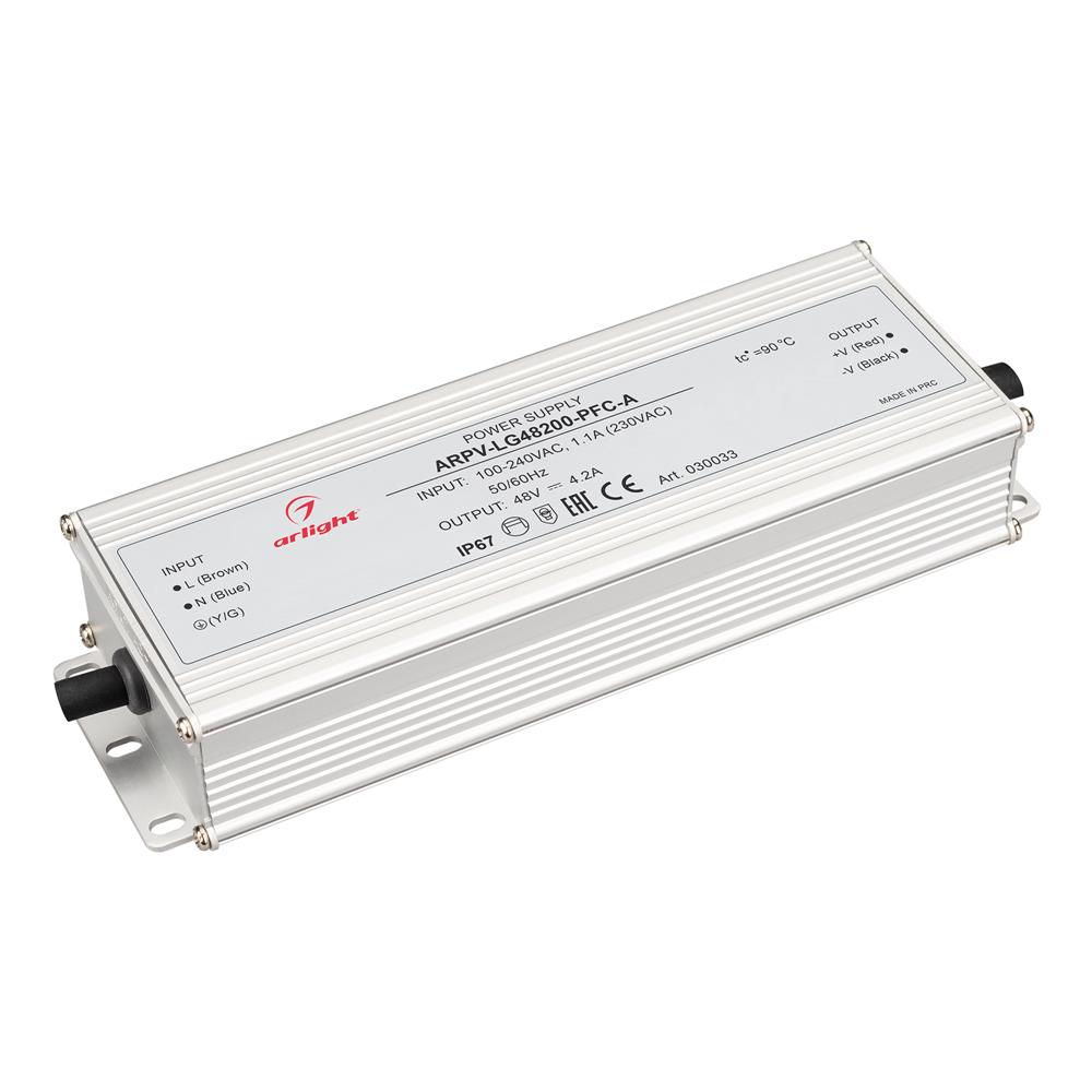Блок питания Arlight ARPV-LG48200-PFC-A (48V, 4.2A, 200W)