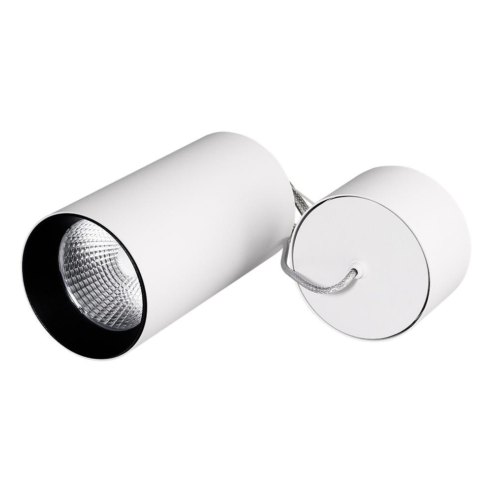 Светильник подвесной Arlight SP-POLO-R85-2-15W Day White 40deg (White, Black Ring)
