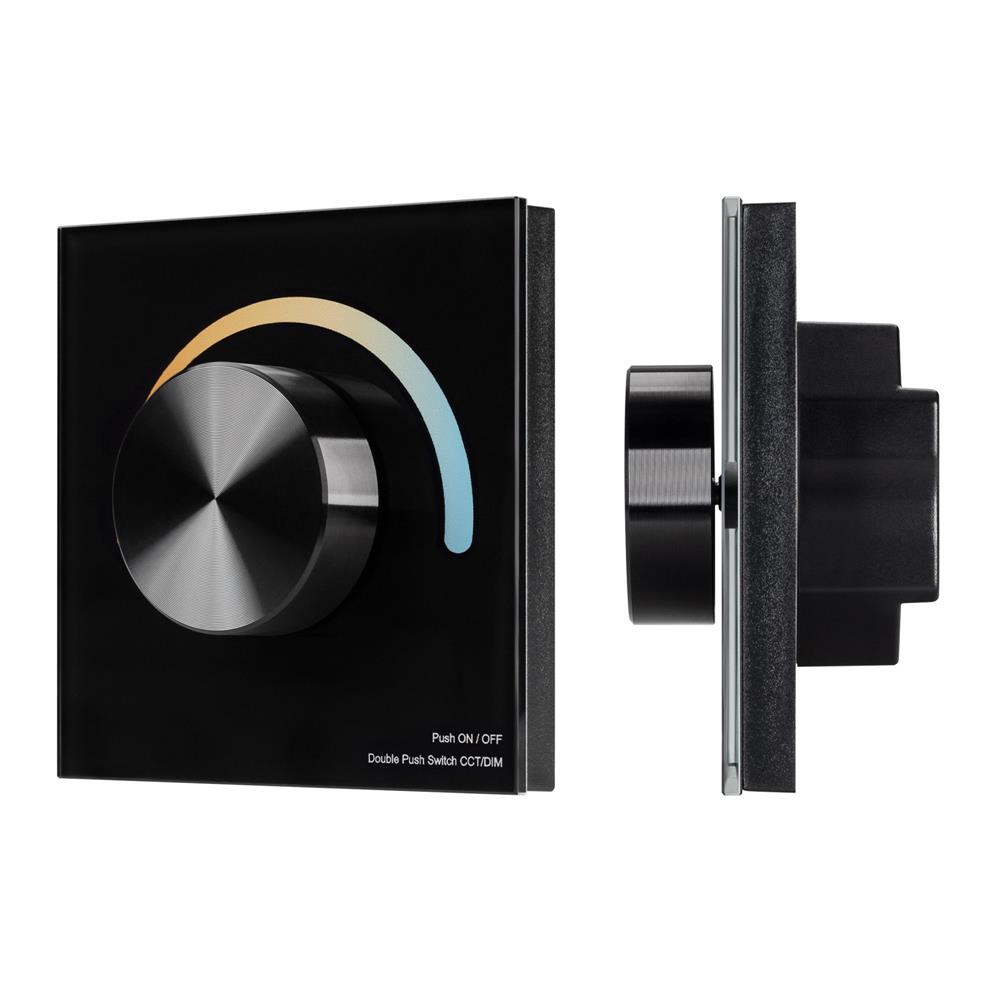 Панель Arlight SMART-P2-MIX-G-IN Black (3V, Rotary, 2.4G)