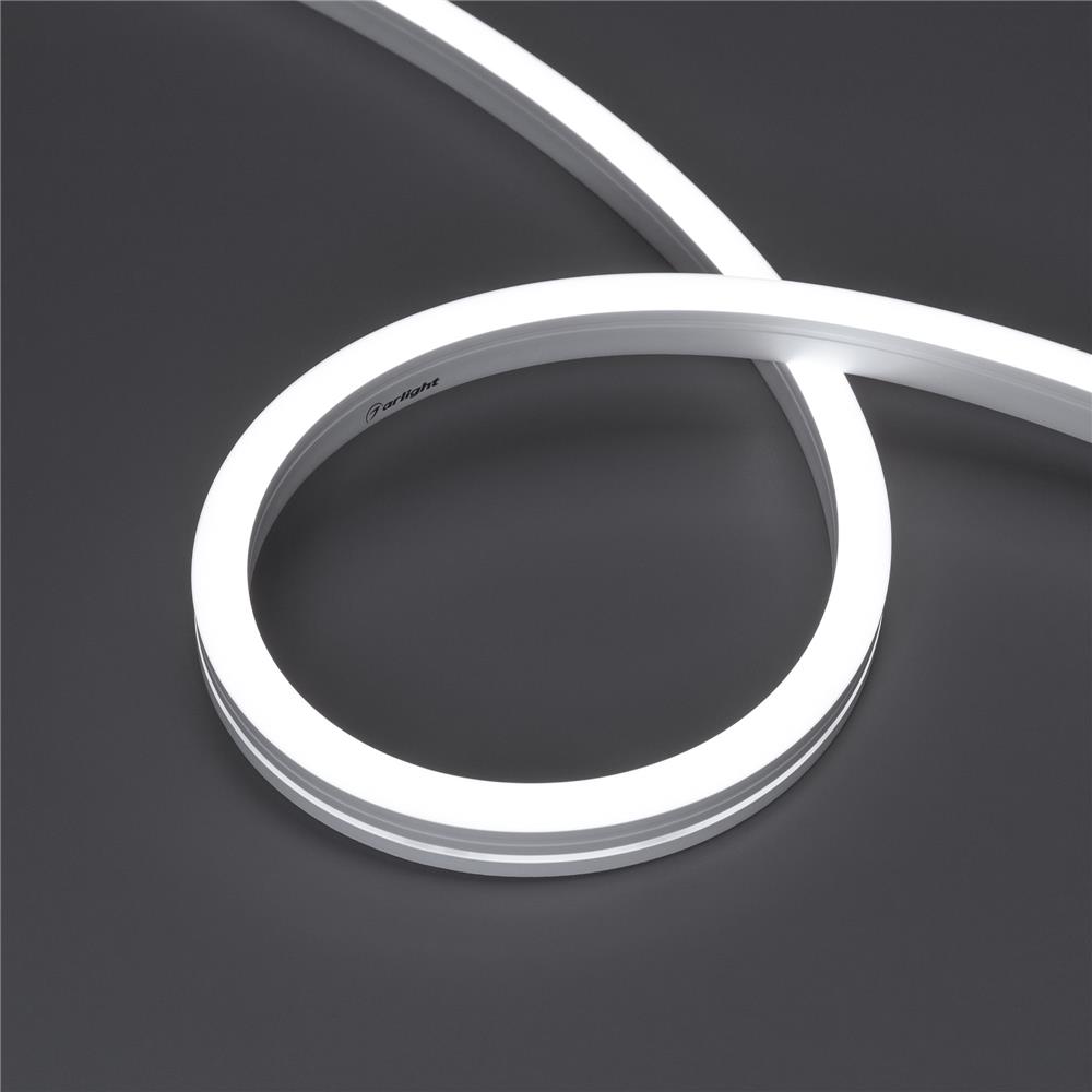 Светодиодная лента герметичная Arlight MOONLIGHT-SIDE-A140-12x17mm 24V White6000 (9.6 W/m, IP67, 5m, wire x2)