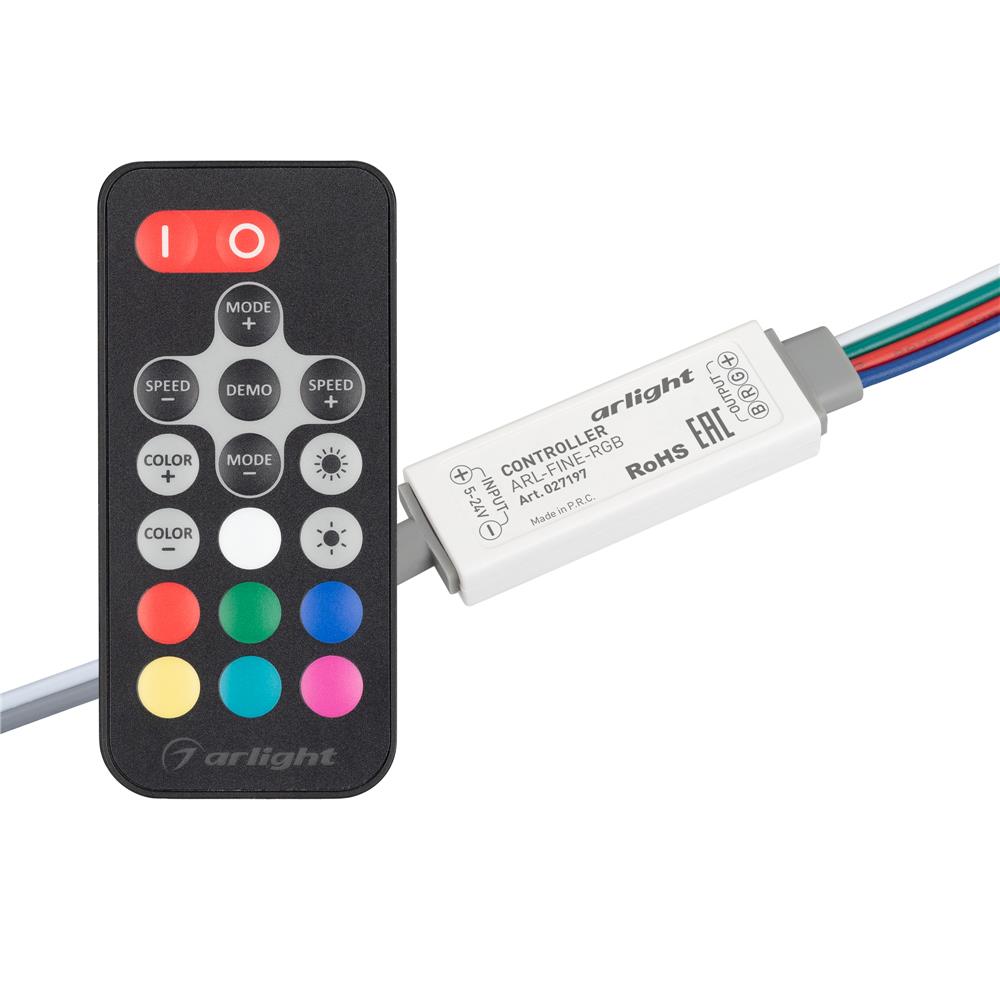 Контроллер Arlight ARL-FINE-RGB Black (5-24V, 3x2A, RF ПДУ 18кн)