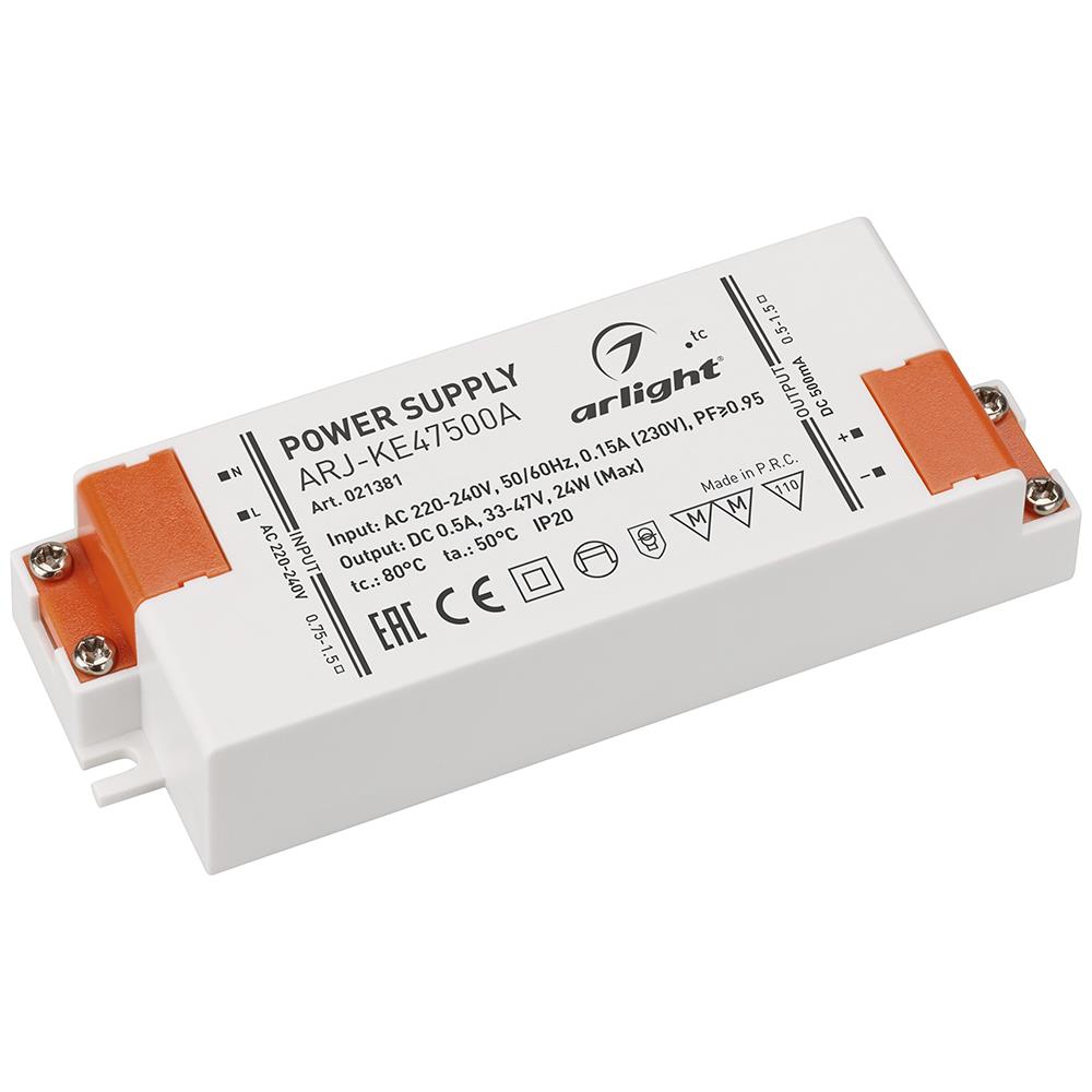 Блок питания Arlight ARJ-KE47500A (24W, 500mA, PFC)