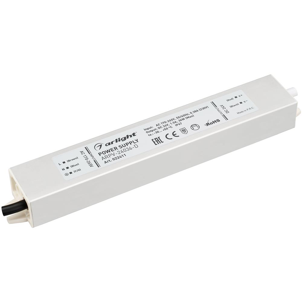 Блок питания Arlight ARPV-24036-D (24V, 1.5A, 36W)