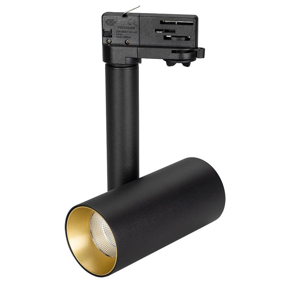 Светильник Arlight SP-POLO-TRACK-PIPE-R65-8W Warm3000 (BK-GD, 40 deg)