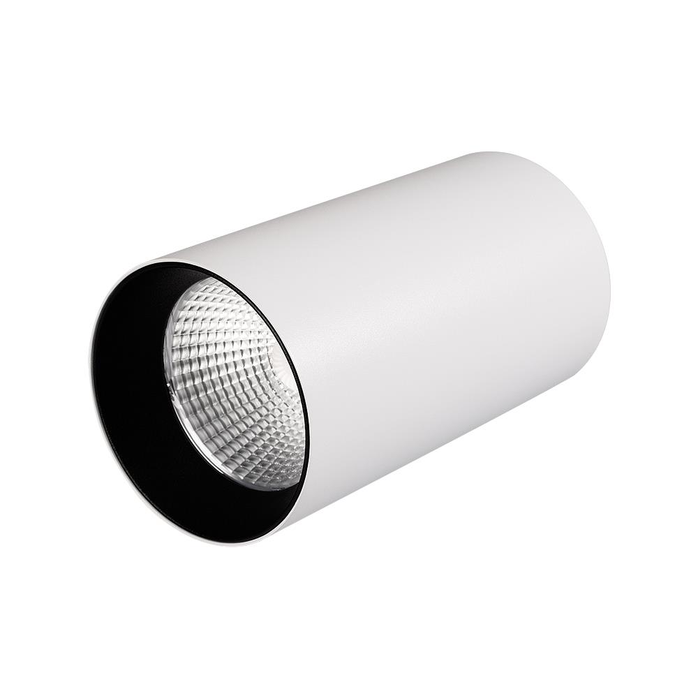 Светильник накладной Arlight SP-POLO-R85-1-15W Day White 40deg (White, Black Ring)