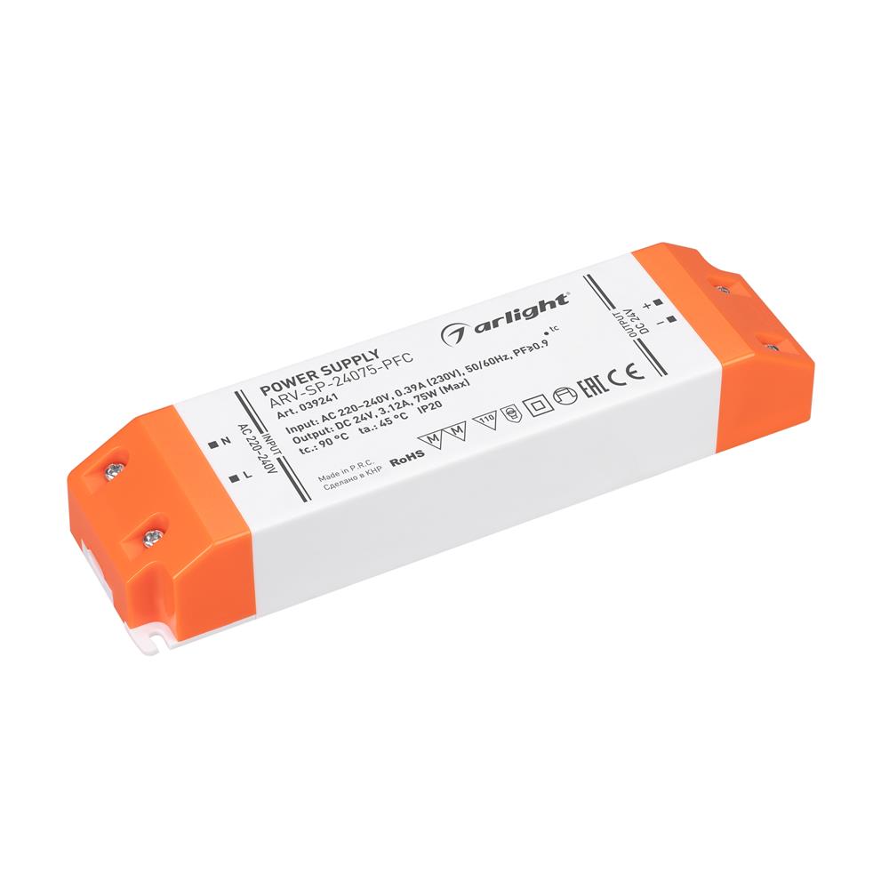 Блок питания Arlight ARV-SP-24075-PFC (24V, 3.12A, 75W)