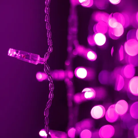 Светодиодная гирлянда Ardecoled ARD-CURTAIN-CLASSIC-2000x1500-CLEAR-360LED Pink (230V, 60W)