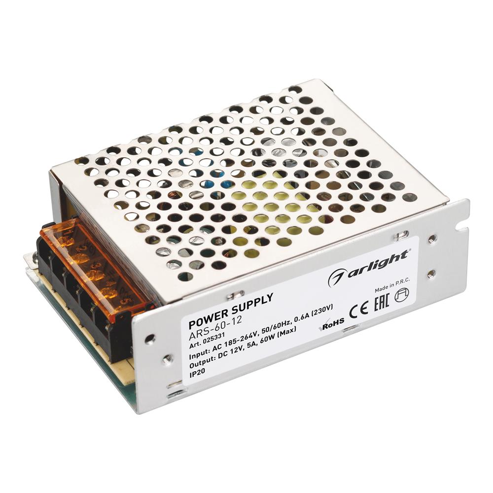 Блок питания Arlight ARS-60-12 (12V, 5A, 60W)