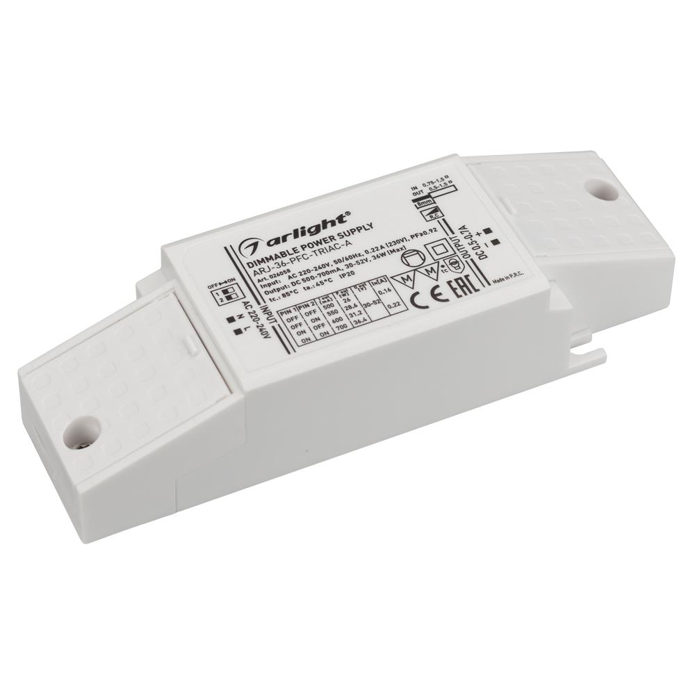 Блок питания Arlight ARJ-36-PFC-TRIAC-A (36W, 500-700mA)