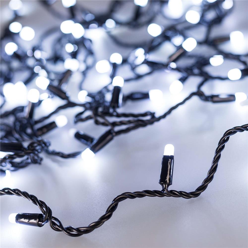 Светодиодная гирлянда Ardecoled ARD-STRING-CLASSIC-10000-BLACK-100LED-MILK-FLASH White (230V, 7W)
