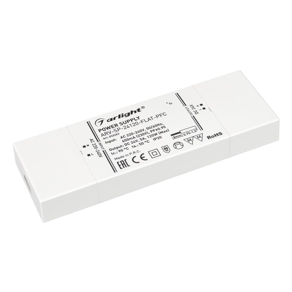 Блок питания Arlight ARV-SP-24120-FLAT-PFC (24V, 5A, 120W)