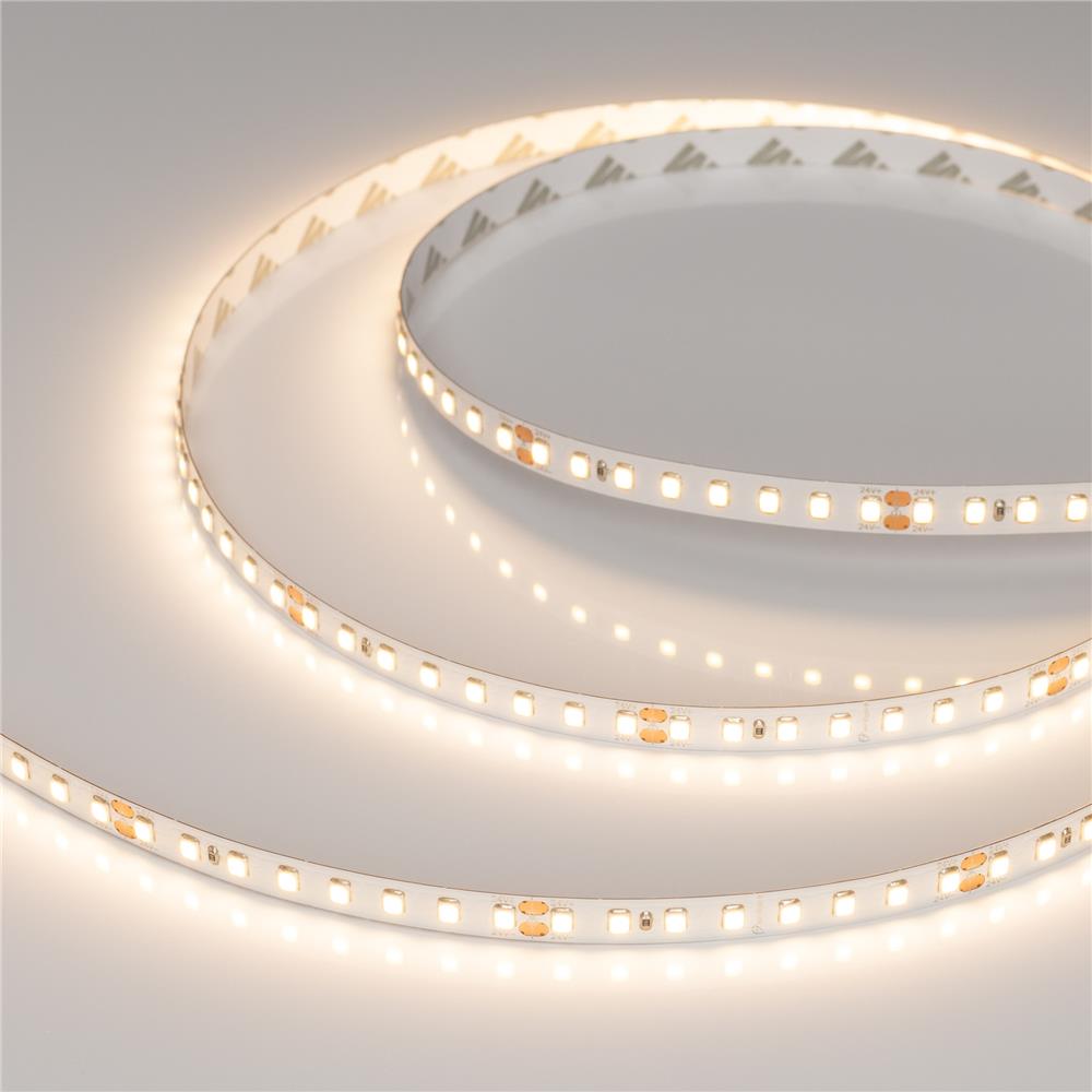 Светодиодная лента Arlight RT-A128-8mm 24V Warm3000 (9.6 W/m, IP20, 2835, 5m)