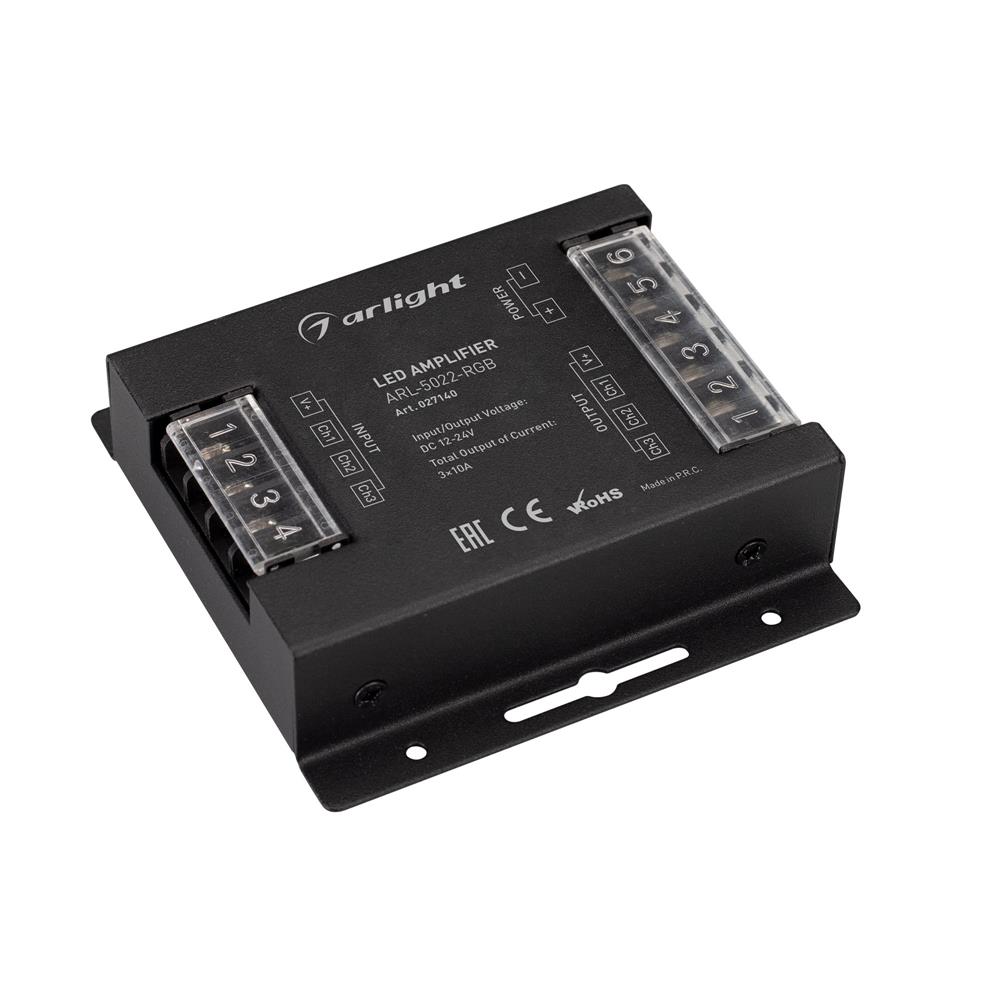 Усилитель Arlight ARL-5022-RGB (12-24V, 3x10A, 360-720W)