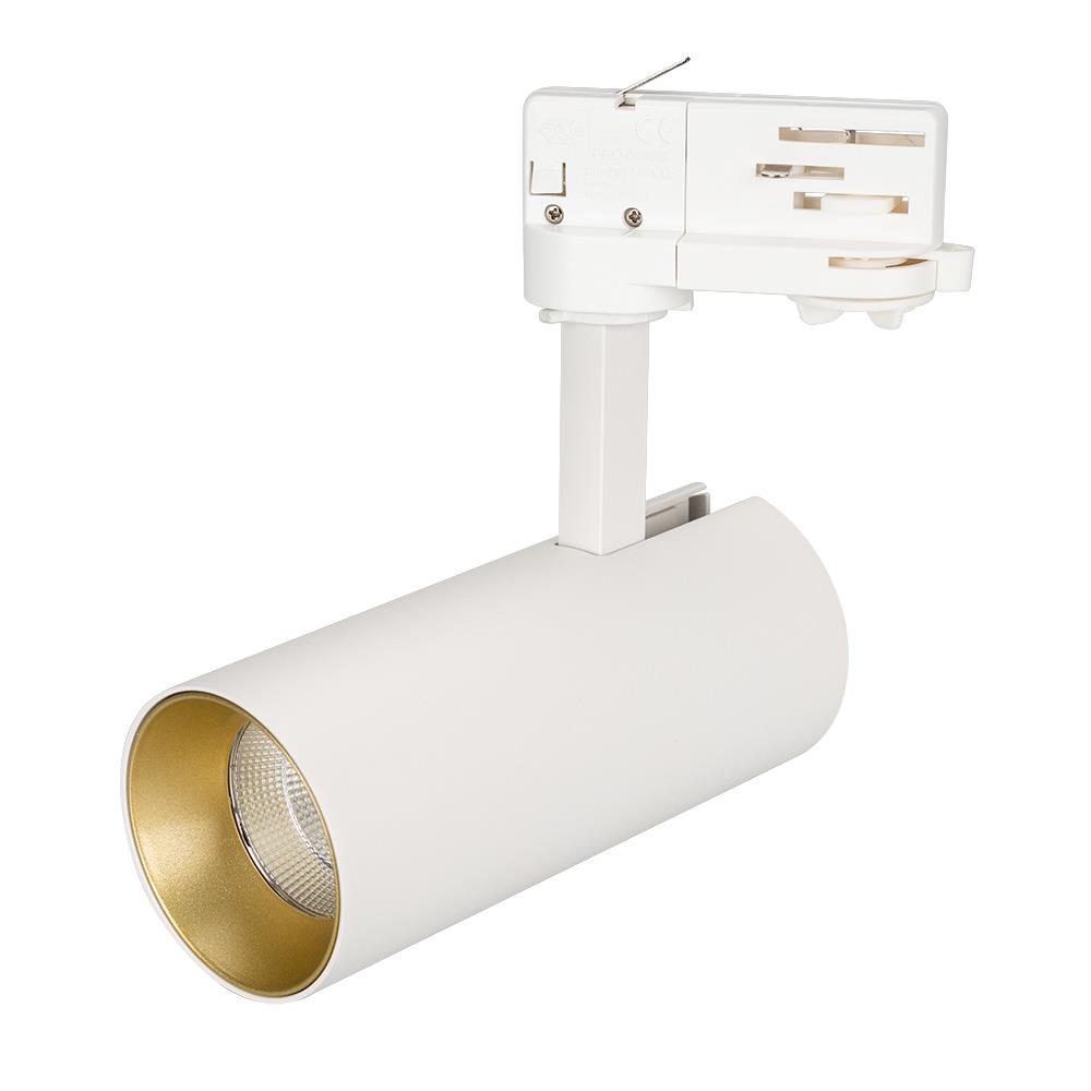 Светильник Arlight SP-POLO-TRACK-LEG-R65-8W Warm3000 (WH-GD, 40 deg)