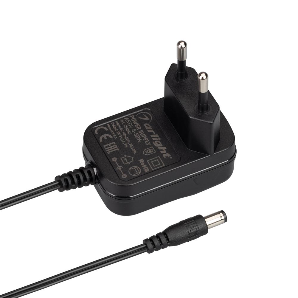 Блок питания Arlight ARDV-5-5BW (5V, 1A, 5W)