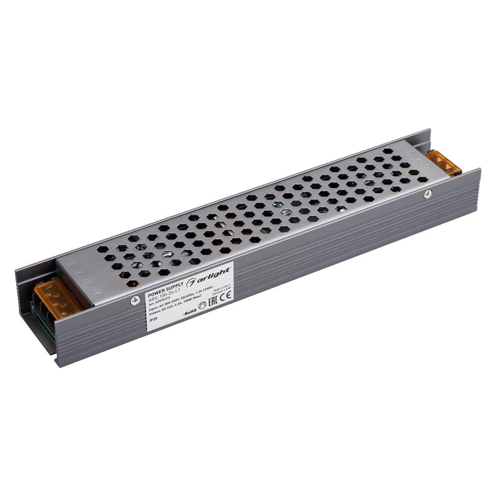 Блок питания Arlight ARS-100-24-L1 (24V, 4.2A, 100W)