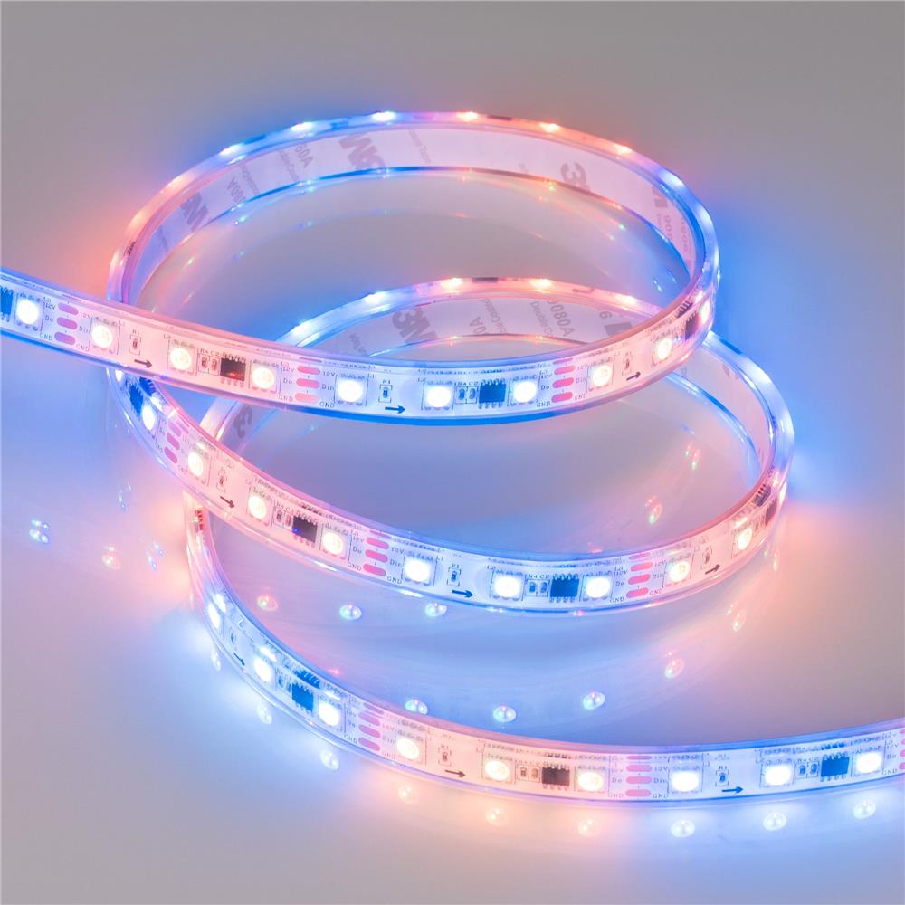 Светодиодная лента герметичная Arlight SPI-PFS-B60-12mm 12V RGB-PX3 (14.4W/m, IP68, 5060, 5m)