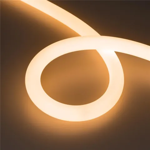 Светодиодная лента герметичная Arlight MOONLIGHT-SIDE-FP-X1088-D25mm 24V Warm2300 (20 W/m, IP65, 5m, wire x1)