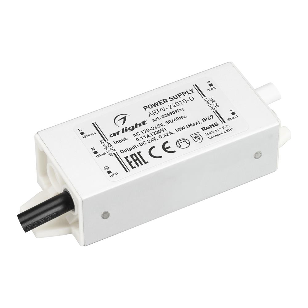 Блок питания Arlight ARPV-24010-D (24V, 0.42A, 10W)