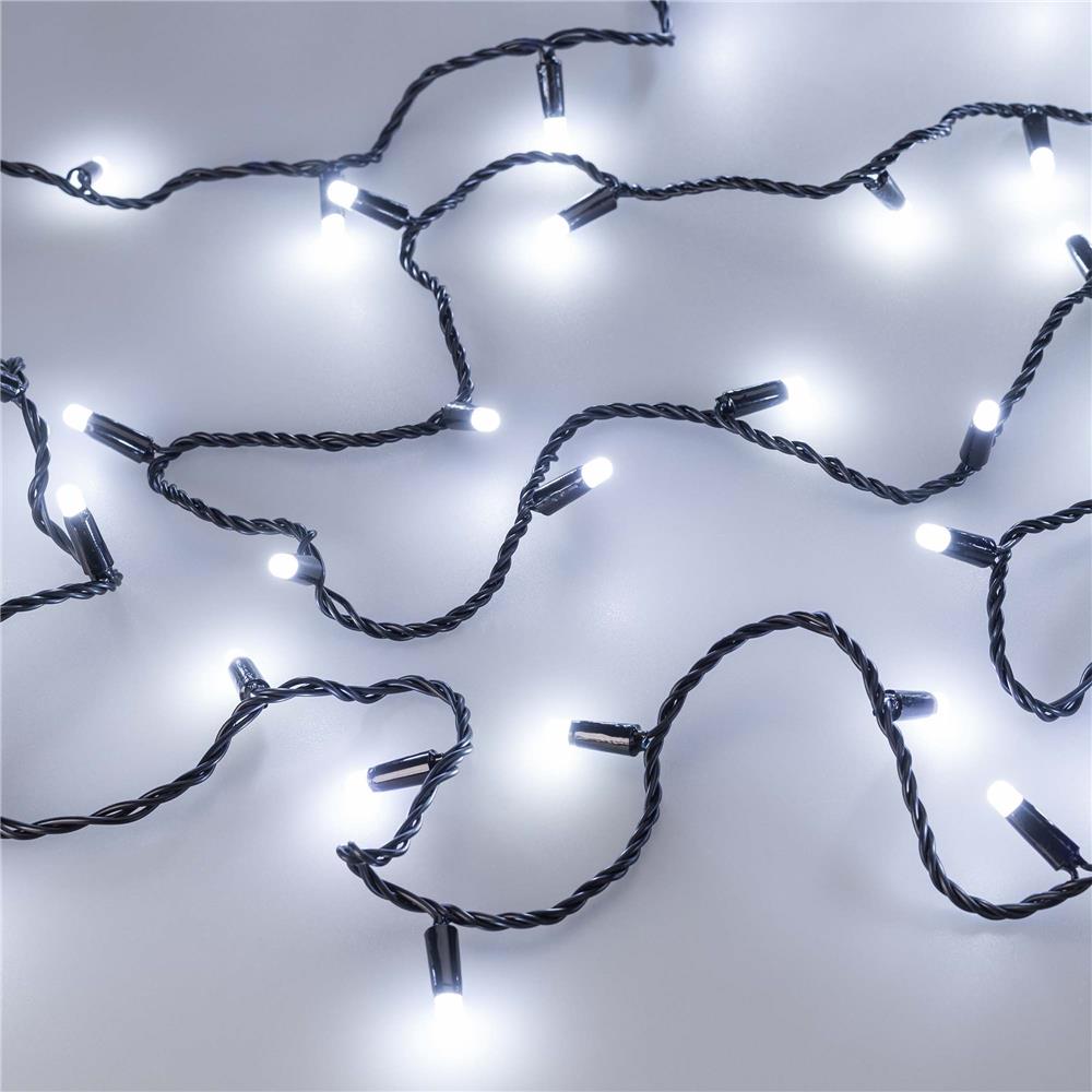 Светодиодная гирлянда Ardecoled ARD-STRING-CLASSIC-1000-BLACK-100LED-MILK-PULSE White (230V, 7W)