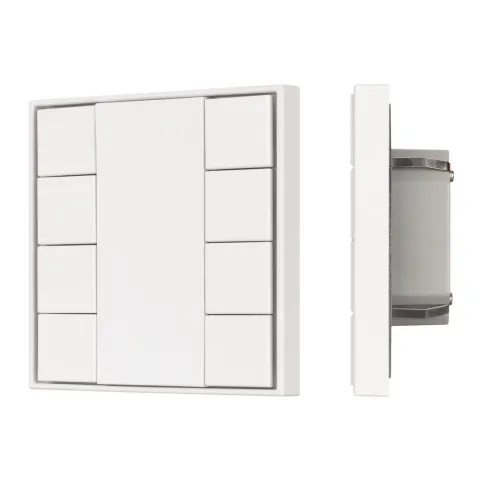 Кнопочная панель Arlight KNX-301-22-8-SH-IN White (BUS, Frame)