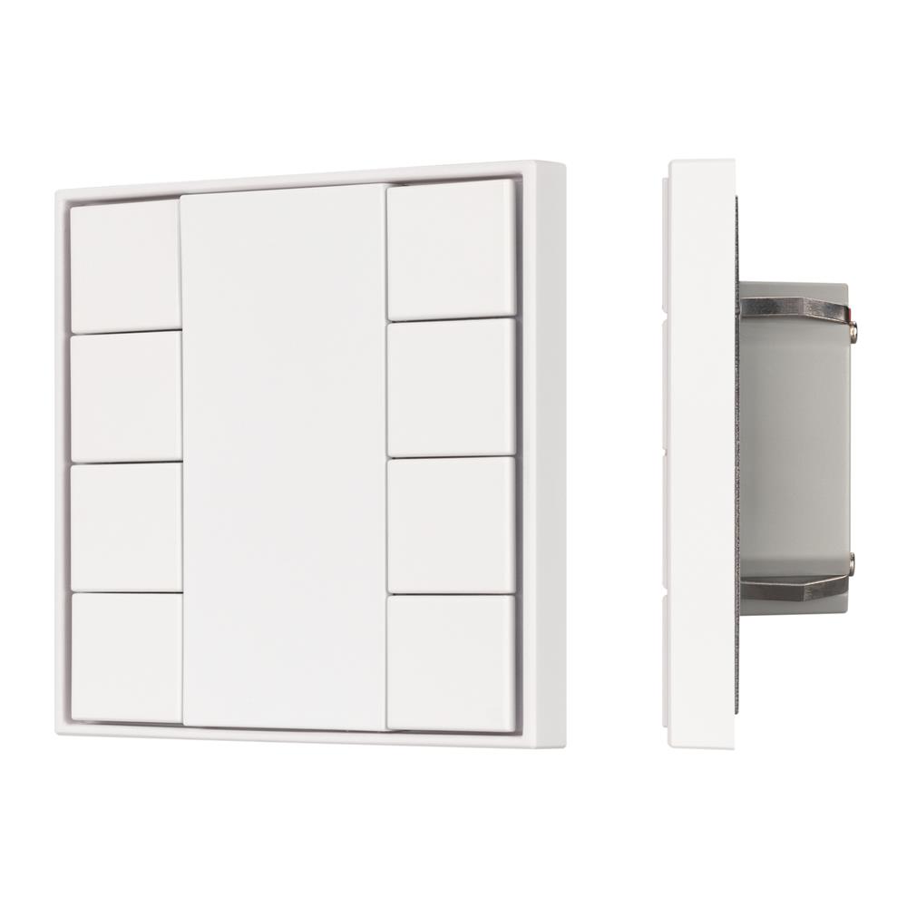 Кнопочная панель Arlight KNX-301-22-8-SH-IN White (BUS, Frame)